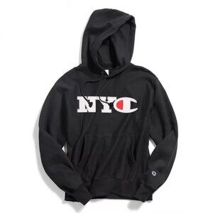 NWT Champion Reverse Weave Pullover Hoodie Limited Edition / Chenille NYC Logo